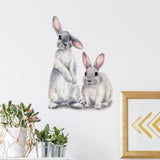 Two Rabbits Home Decoration Removable Wall Stickers, Two Rabbits