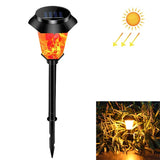 Solar Flame Dynamic Landscape Lamp LED Outdoor Garden Lawn Light