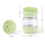 Pet Bath Brush Silicone Multifunctional Massage Pet Supplies, Green, Pink