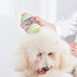 Pet Bath Brush Silicone Multifunctional Massage Pet Supplies, Green, Pink