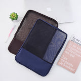 Translucent Mesh Zipper File Bag Special Stationery Storage Bag For Student Exams Random Colour, Stationery Storage Bag