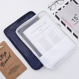 Translucent Mesh Zipper File Bag Special Stationery Storage Bag For Student Exams Random Colour, Stationery Storage Bag