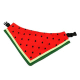 Watermelon Pattern Dog Scarf Three-layer Thick Waterproof Saliva Towel, XS, S, M, L, XL, XXL