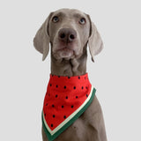 Watermelon Pattern Dog Scarf Three-layer Thick Waterproof Saliva Towel, XS, S, M, L, XL, XXL