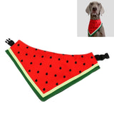 Watermelon Pattern Dog Scarf Three-layer Thick Waterproof Saliva Towel, XS, S, M, L, XL, XXL