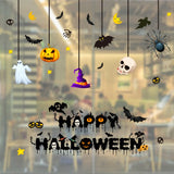 Halloween Decoration Products Window Stickers Shopping Malls Hotel Halloween Color Electrostatic Stickers, Random Style Delivery