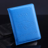 Russian Auto Driver License Bag PU Leather on Cover for Car Driving License Card Credit Holder Purse Wallet