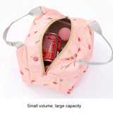 Striped Dot Portable Thermal Insulated Cold Keep Food Safe Warm Lunch Bag