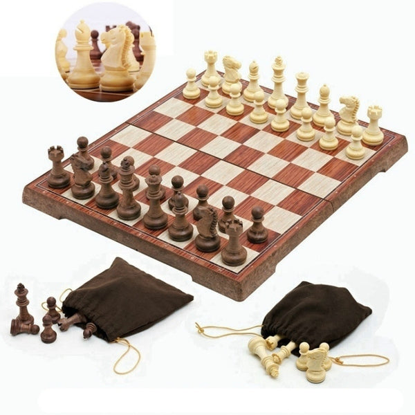 Wooden Folding Chess Board Game, International Chess