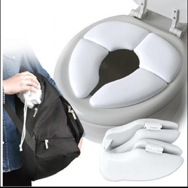 Soft Skin-Friendly Children Folding Potty Seat Cover Baby Travel Folding Padded Toilet Seat Toilet Training, Toilet Seat