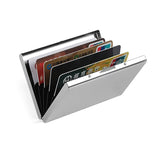 Stainless Steel Ultra-thin Protection Travel Card Bag Metal Card Box, mirror, Black, Wiredraw Silver, Wiredraw Gold