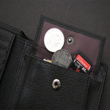 Genuine Leather Wallet Fashion Short Bifold Men Wallet Casual Soild Men Wallets With Coin Pocket Purses Male Wallets