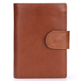 Vintage Men Wallet Genuine Leather Short Wallets Male Multifunctional Cowhide Male Purse Coin Pocket Photo Card Holder