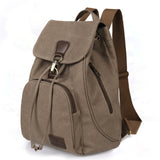 Women Canvas Student Laptop Bag Backpack