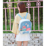 Transparent Children Backpack Cute Bow Bags Mini Schoolbag