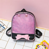 Transparent Children Backpack Cute Bow Bags Mini Schoolbag