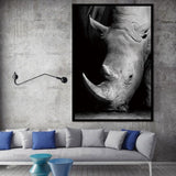 Simple Black and White Animal Decoration Painting Study Living Room Sofa Background Wall Painting Without Frame, 13X18cm, 20X25cm, 21X30cm, 30X40cm, 40X50cm, 40X60cm