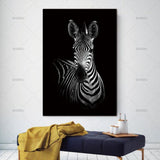 Simple Black and White Animal Decoration Painting Study Living Room Sofa Background Wall Painting Without Frame, 13X18cm, 20X25cm, 21X30cm, 30X40cm, 40X50cm, 40X60cm