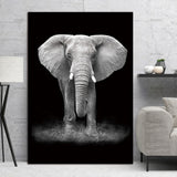 Simple Black and White Animal Decoration Painting Study Living Room Sofa Background Wall Painting Without Frame, 13X18cm, 20X25cm, 21X30cm, 30X40cm, 40X50cm, 40X60cm