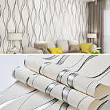 Simple 3D Water Ripple Non-woven Wallpaper Home Decoration Wall Sticker