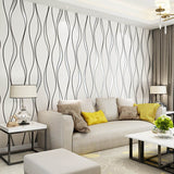 Simple 3D Water Ripple Non-woven Wallpaper Home Decoration Wall Sticker