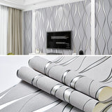 Simple 3D Water Ripple Non-woven Wallpaper Home Decoration Wall Sticker