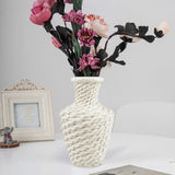 Simple Plastic Vase Dry and Wet Flowers Arrangement Container Floral Decoration, 9 x 19cm