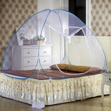 Steel Wire Folding Free Installation Yurt Bottomed Mosquito Net Sidebar Color Random Delivery, 120x195 cm, 150x200 cm, 180x200 cm