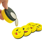 Yellow Smile Face Whiteboard Eraser Magnetic Board Erasers Wipe Dry School Blackboard Marker Cleaner 6 Styles Random Color Delivery, Yellow Smile Face