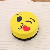 Yellow Smile Face Whiteboard Eraser Magnetic Board Erasers Wipe Dry School Blackboard Marker Cleaner 6 Styles Random Color Delivery, Yellow Smile Face