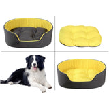 Two-Color Washable Comfortable Pet Nest with Cushion, S 49x35x18cm, M 57x40x20cm, L 73x50x20cm