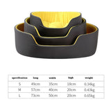 Two-Color Washable Comfortable Pet Nest with Cushion, S 49x35x18cm, M 57x40x20cm, L 73x50x20cm