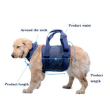 Pet Leash Senior Dogs Walking Aids Chest Harness, XS, S, M, L, XL