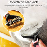 Fur Hair Grooming Hair Shedding Tool Brush for Dog Pet Cat, Blue, Pink