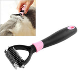 Fur Hair Grooming Hair Shedding Tool Brush for Dog Pet Cat, Blue, Pink