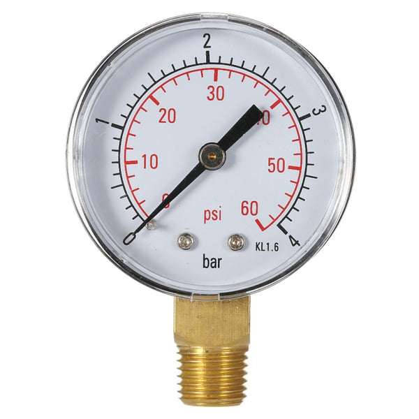 Stainless Steel Shockproof Pool Filter Hydraulic Pressure Gauge, Pressure Gauge