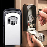 Safety Home Durable Storage Box Key Hider 4 Digit Security Secret Code Lock Wall Mounted Combination Password Keys Box, Combination Password Keys Box