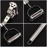 Multifunction Stainless Steel Vegetable Peeler Double Planing Grater, 2 PCS Double Planing Grater