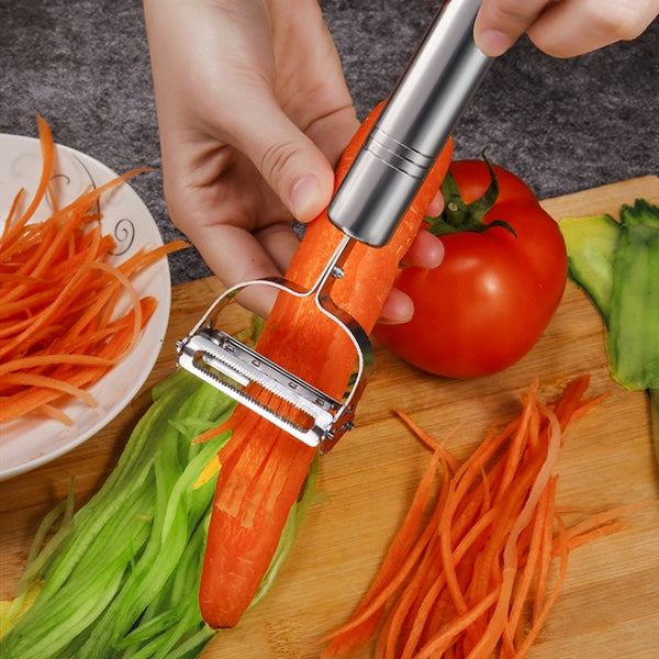 Multifunction Stainless Steel Vegetable Peeler Double Planing Grater, 2 PCS Double Planing Grater