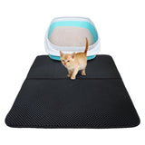 Waterproof Pet Cat Litter Mat EVA Double Layer Cat Litter Trapping Pets Mat Pad Bottom Non-slip Pet Litter Cat Mat, L, M, S, XS