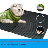 Waterproof Pet Cat Litter Mat EVA Double Layer Cat Litter Trapping Pets Mat Pad Bottom Non-slip Pet Litter Cat Mat, L, M, S, XS