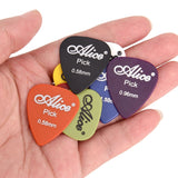 Alice 50 PCS ABS Electric Guitar Picks, Random Color Delivery, Frosted 0.58mm, Mirror 0.58mm, Frosted 0.71mm, Mirror 0.71mm, Frosted 0.81mm, Mirror 0.81mm, Frosted 0.96mm, Mirror 0.96mm, Frosted 1.2mm, Mirror 1.2mm, Frosted 1.5mm, Mirror 1.5mm