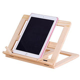 Wooden Frame Book Reading Bookshelf Bracket Support Tablet PC Music Stand Drawing Easel, Music Stand