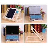 Wooden Frame Book Reading Bookshelf Bracket Support Tablet PC Music Stand Drawing Easel, Music Stand