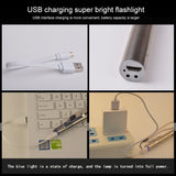 Pen Design USB Rechargeable Flashlight Powerful Mini LED Lamp