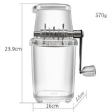 Small Household Manual Ice Crusher Multifunctional DIY Hand-Cranked Ice Machine, Hand-Cranked Ice Machine