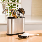 Stainless Steel Chopstick Holder Kitchen Household Tableware Storage Box Drain Cylinder, Square