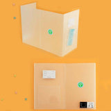 Student Work Meal Desktop Anti-spray Baffle Isolation Protective PP Board, Anti-spray Baffle