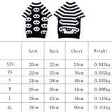 Halloween Skull Pet Sweater Cat & Dog Costume, XXS, XS, S, M, L, XL