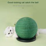 Sisal Wear-Resistant Claw Grinder Cat Catch Ball, Black, White